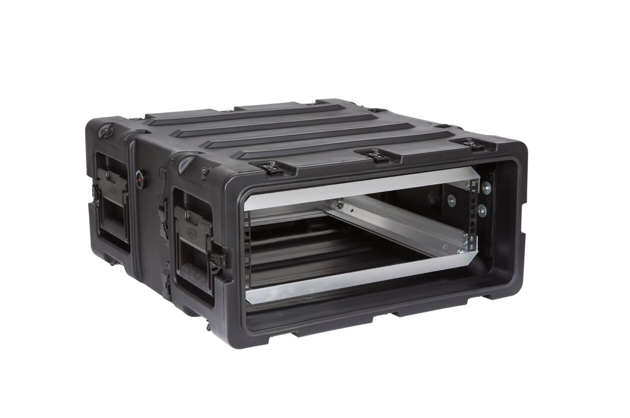 SKB - 3RS Serie - 3U Nicht-Herausnehmbares Shock Rack - Schwarz - 20-Zoll Tief