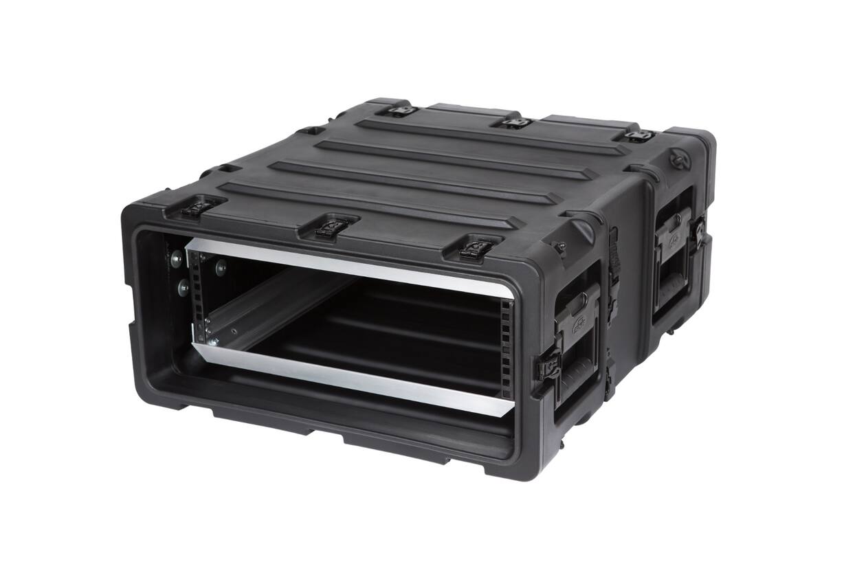 SKB - 3RS Serie - 3U Nicht-Herausnehmbares Shock Rack - Schwarz - 20-Zoll Tief