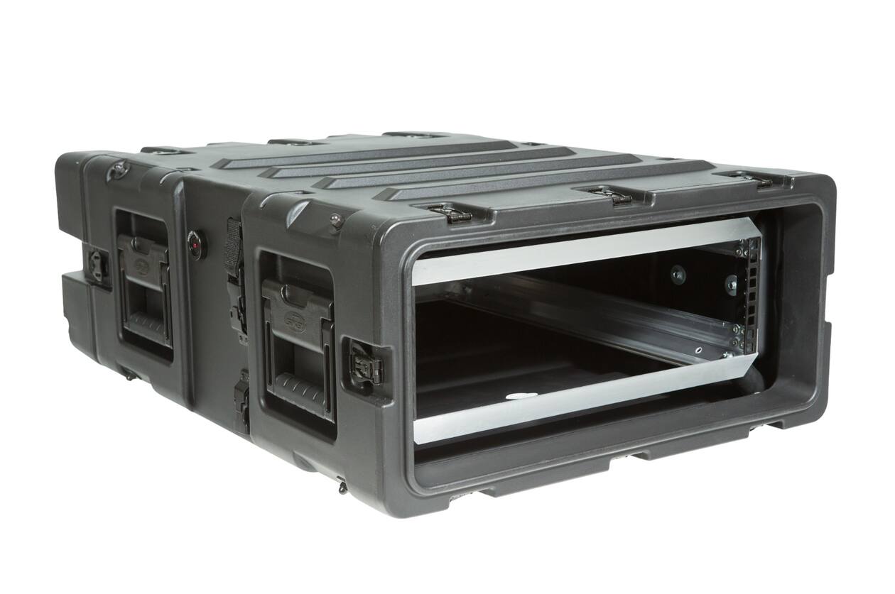 SKB - 3RS Serie - 3U Nicht-Herausnehmbares Shock Rack - Schwarz - 24-Zoll Tief