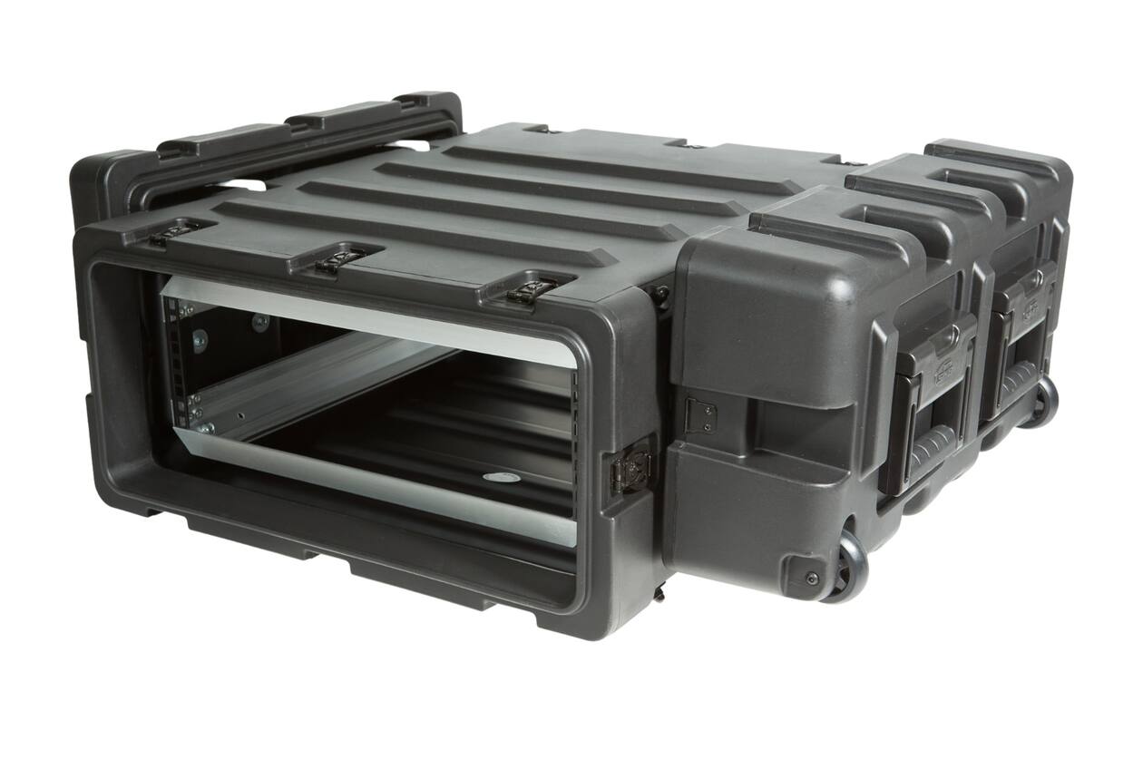 SKB - 3RS Serie - 3U Nicht-Herausnehmbares Shock Rack - Schwarz - 24-Zoll Tief