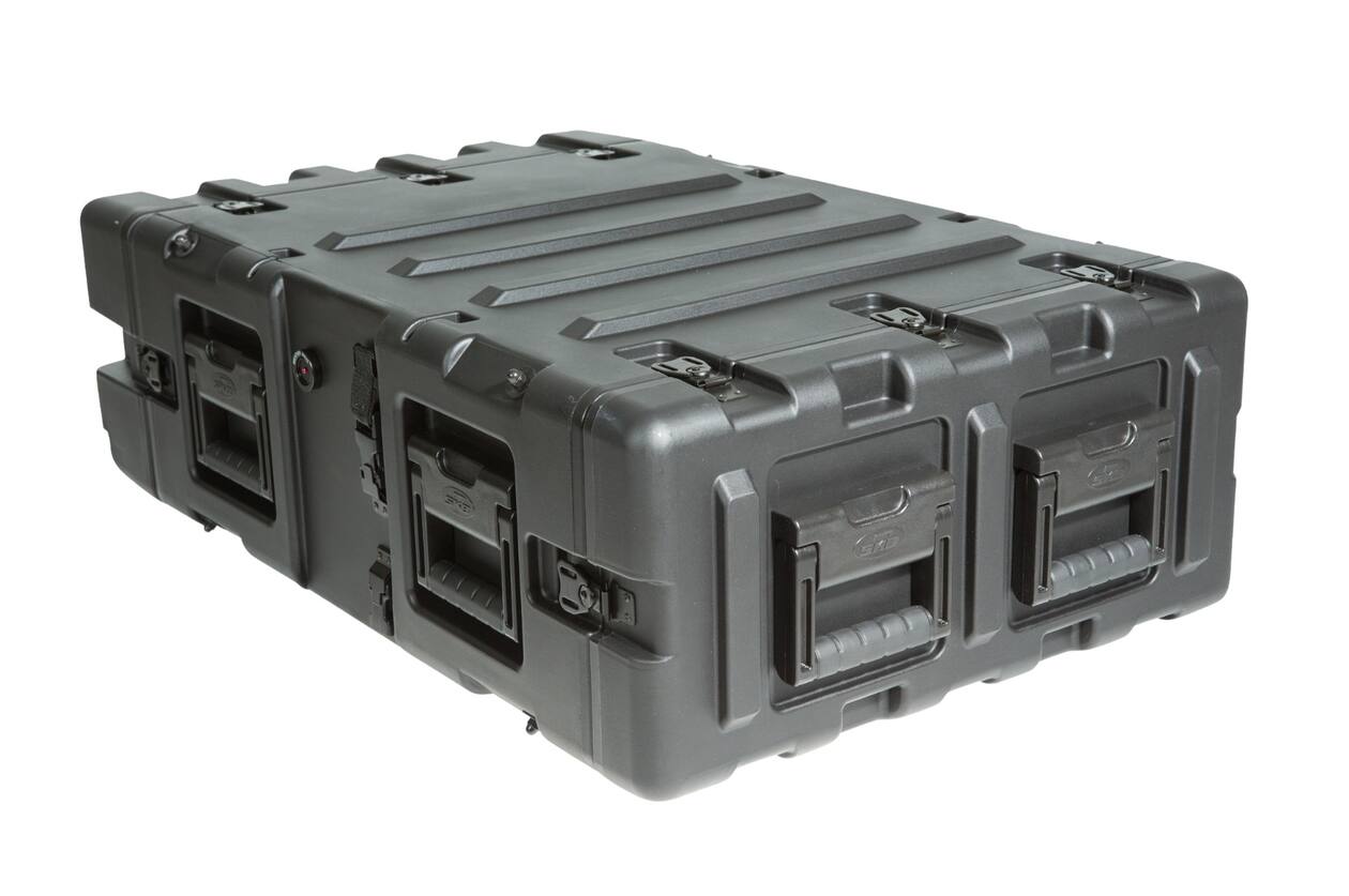 SKB - 3RS Serie - 3U Nicht-Herausnehmbares Shock Rack - Schwarz - 24-Zoll Tief