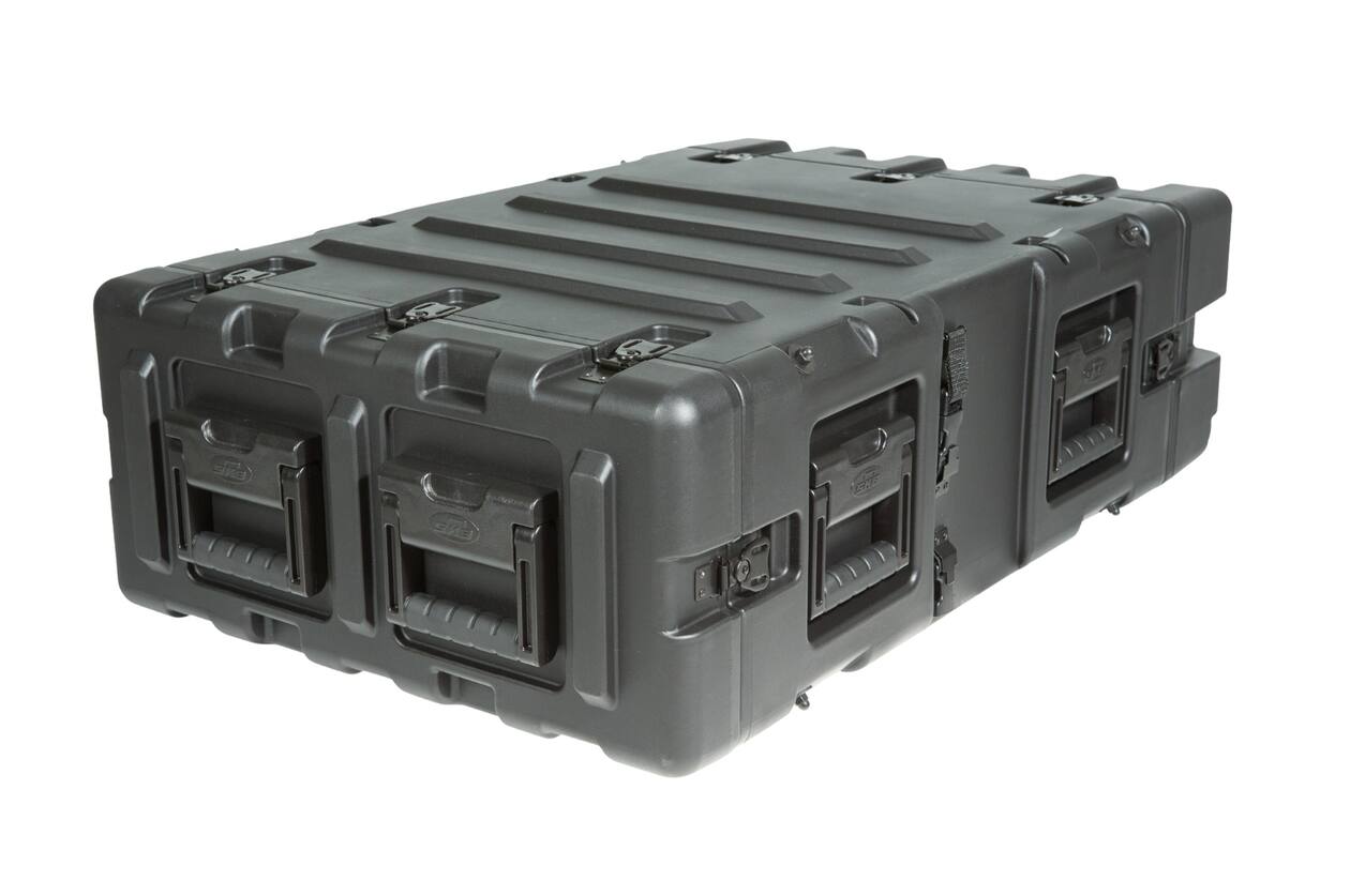 SKB - 3RS Serie - 3U Nicht-Herausnehmbares Shock Rack - Schwarz - 24-Zoll Tief