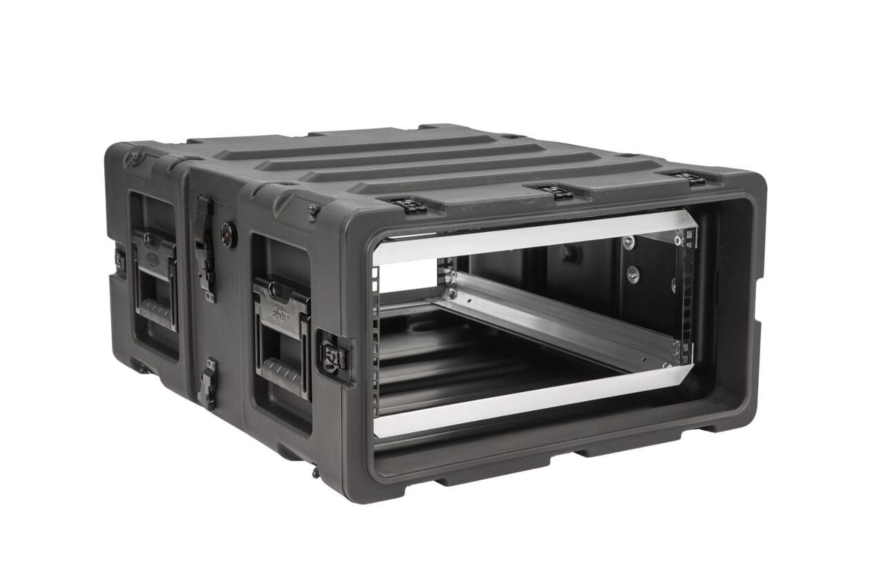 SKB - 3RS Serie - 4U Nicht-Herausnehmbares Shock Rack - Schwarz - 24-Zoll Tief