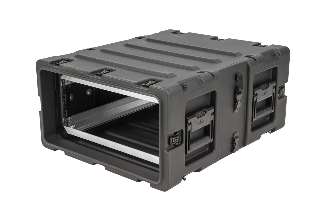 SKB - 3RS Serie - 4U Nicht-Herausnehmbares Shock Rack - Schwarz - 24-Zoll Tief