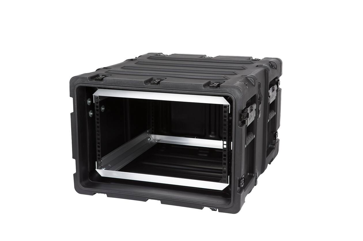 SKB - 3RS Serie - 6U Nicht-Herausnehmbares Shock Rack - Schwarz - 20-Zoll Tief
