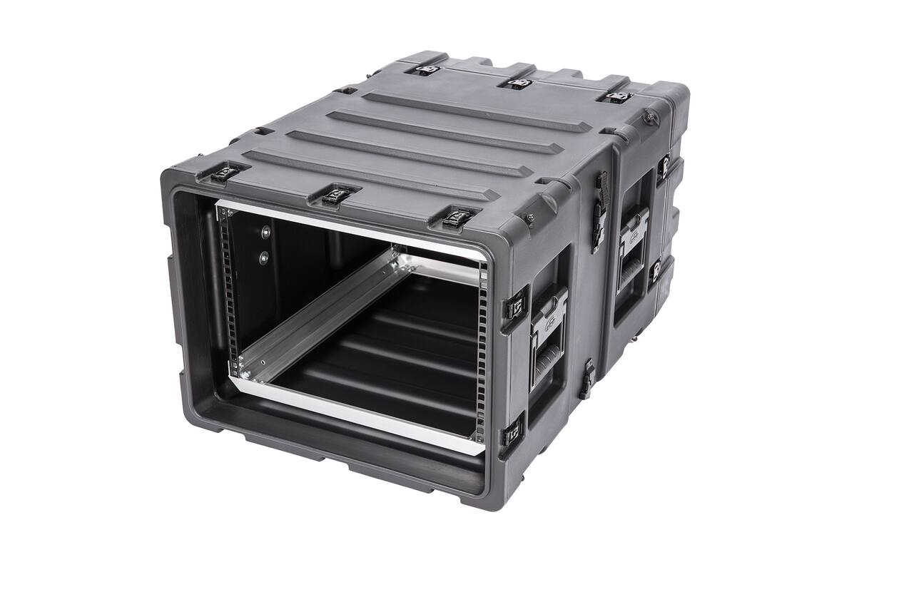 SKB - 3RS Serie - 7U Nicht-Herausnehmbares Shock Rack - Schwarz - 24-Zoll Tief