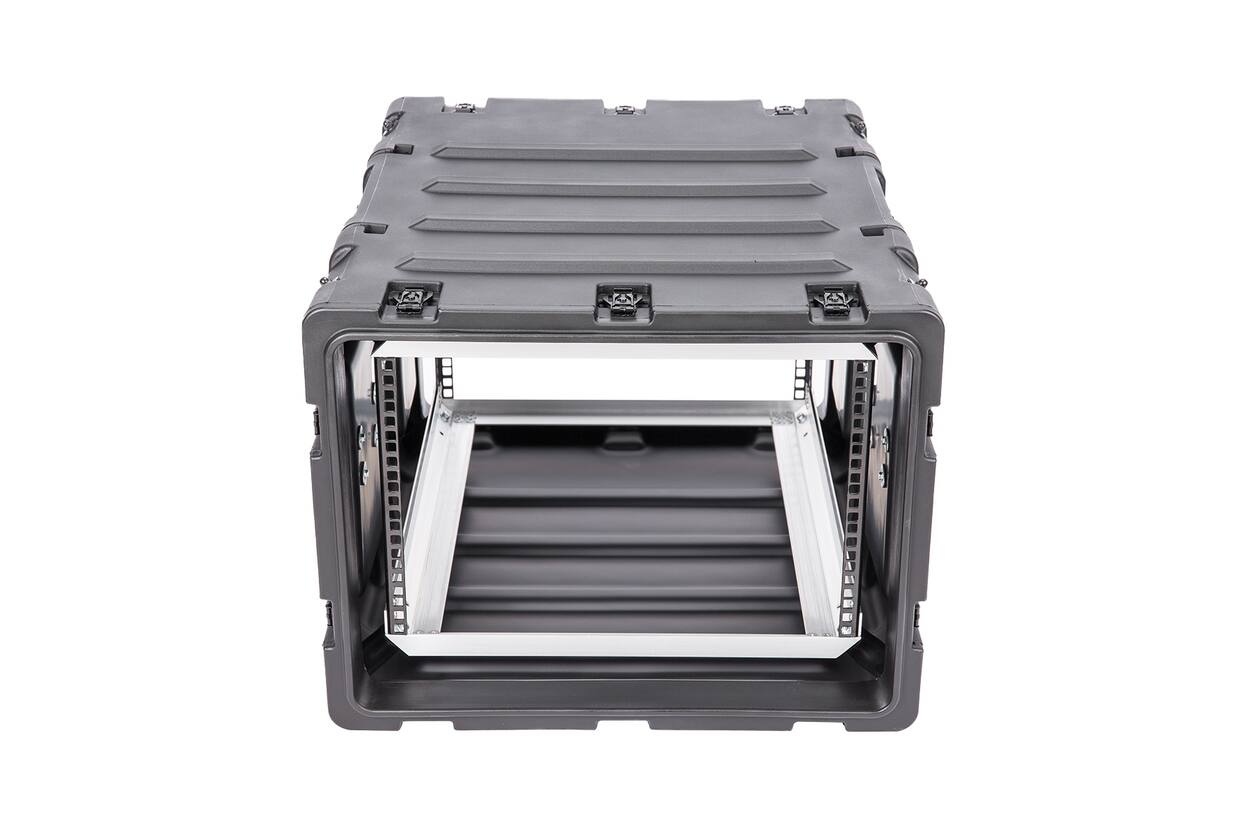 SKB - 3RS Serie - 7U Nicht-Herausnehmbares Shock Rack - Schwarz - 24-Zoll Tief