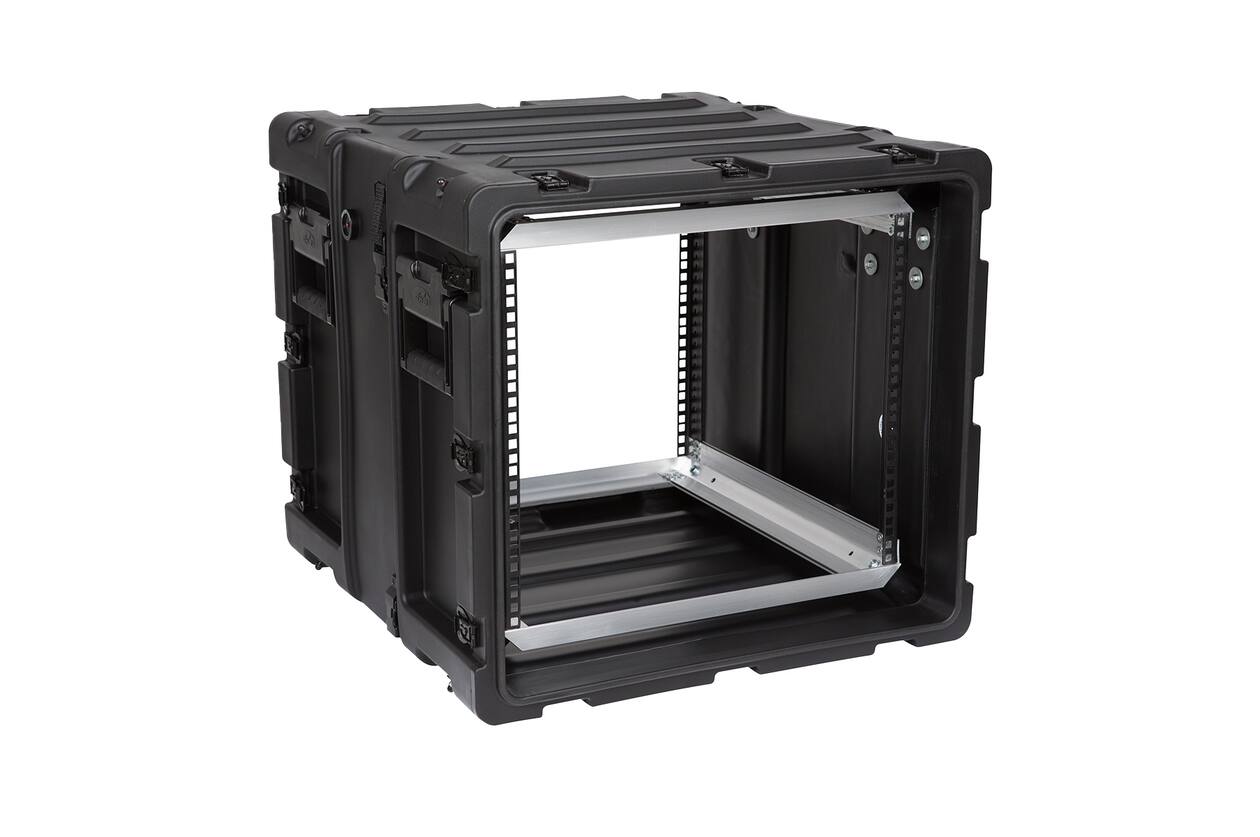 SKB - 3RS Serie - 9U Nicht-Herausnehmbares Shock Rack - Schwarz - 20-Zoll Tief