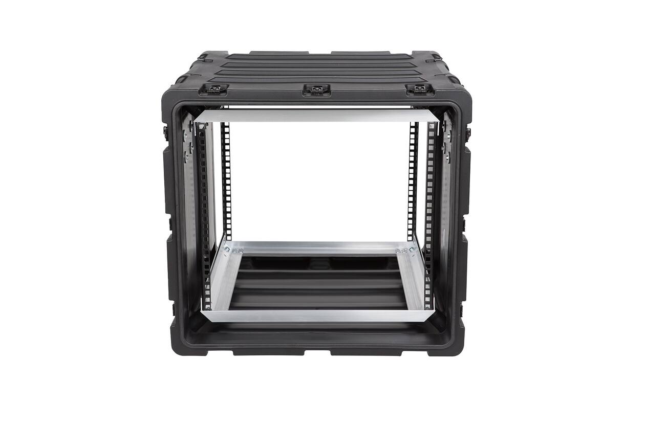 SKB - 3RS Serie - 9U Nicht-Herausnehmbares Shock Rack - Schwarz - 20-Zoll Tief