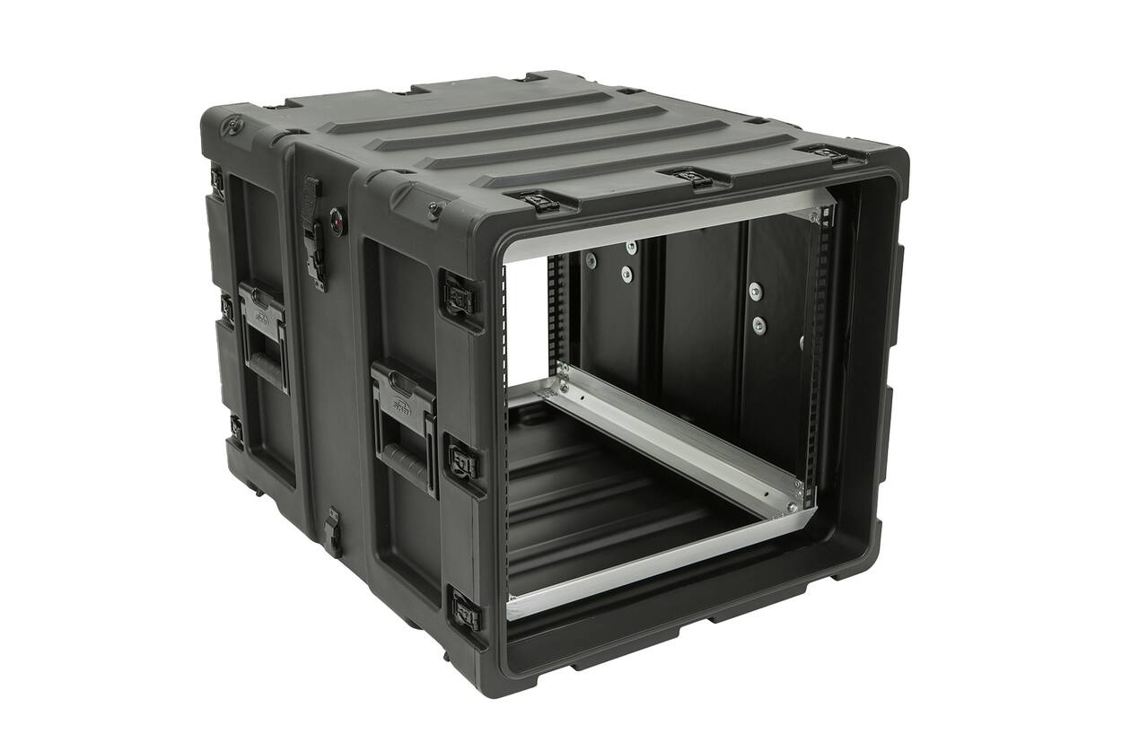 SKB - 3RS Serie - 9U Nicht-Herausnehmbares Shock Rack - Schwarz - 24-Zoll Tief