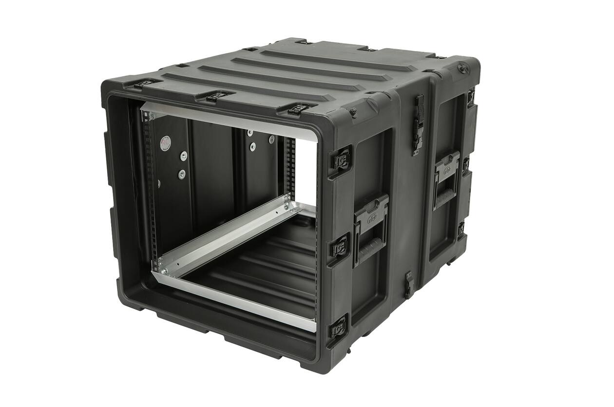 SKB - 3RS Serie - 9U Nicht-Herausnehmbares Shock Rack - Schwarz - 24-Zoll Tief