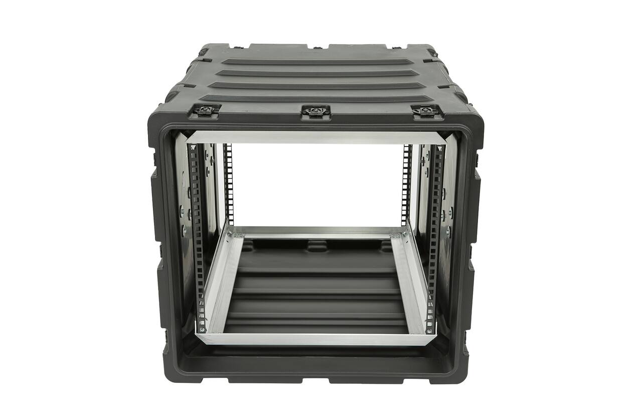 SKB - 3RS Serie - 9U Nicht-Herausnehmbares Shock Rack - Schwarz - 24-Zoll Tief
