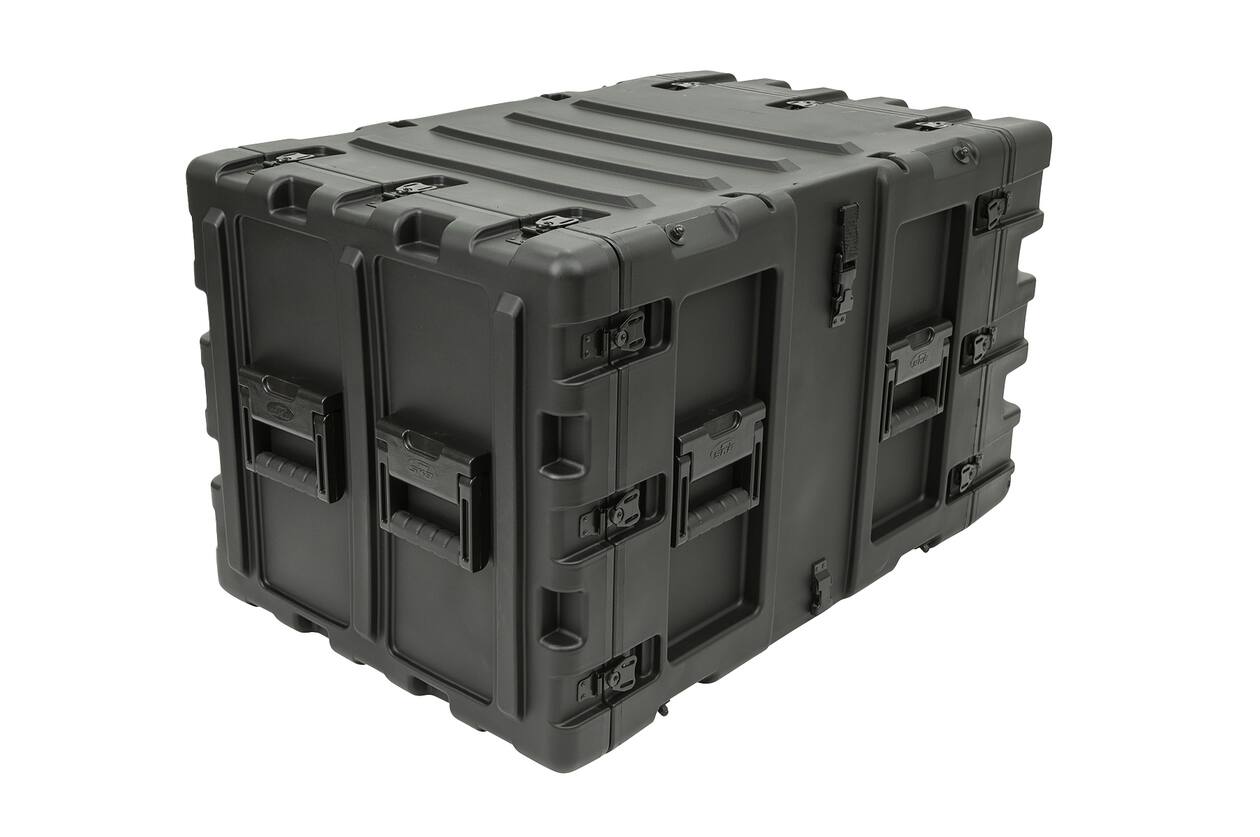 SKB - 3RS Serie - 9U Nicht-Herausnehmbares Shock Rack - Schwarz - 24-Zoll Tief