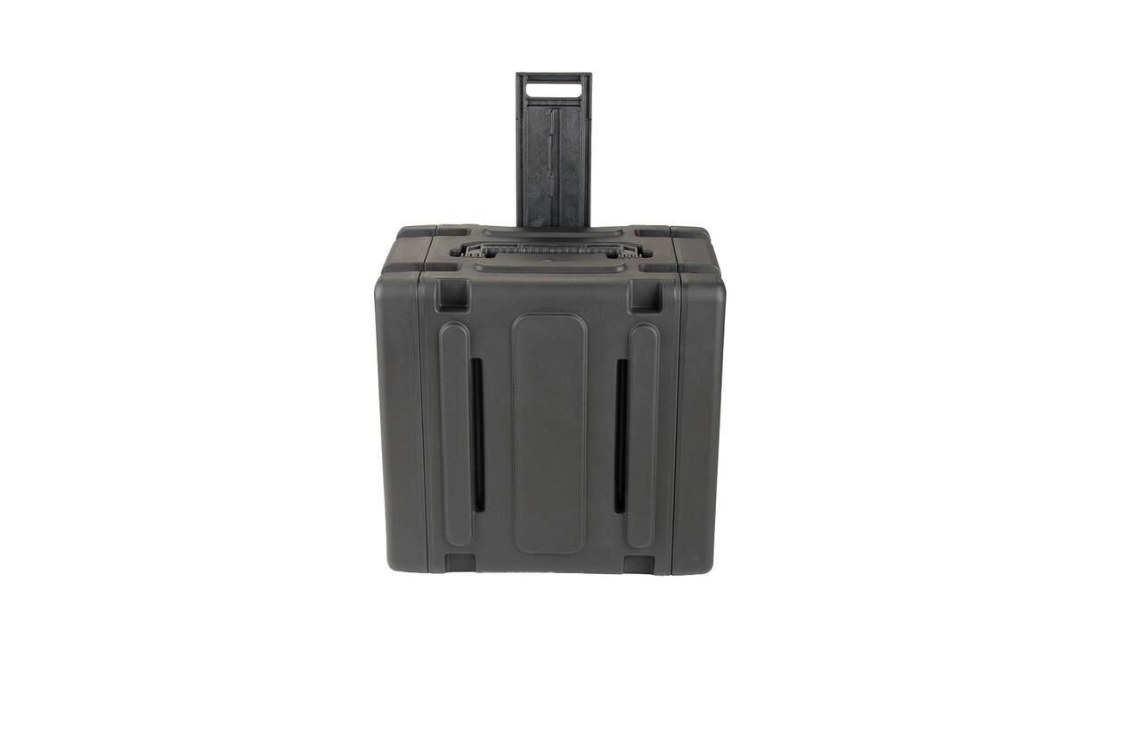 SKB - rSeries Shock Rack - 4U Rolling Shock Rack - Schwarz - 20-Zoll Tief - mit Rollen