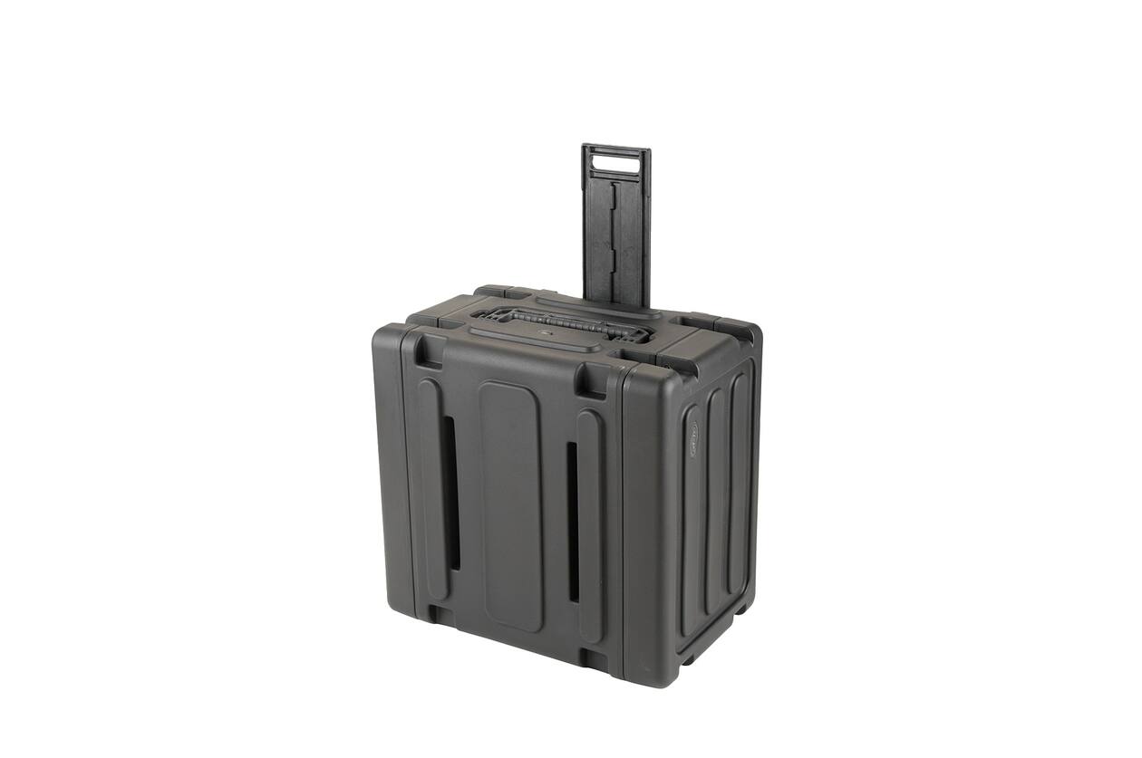 SKB - rSeries - 6U Rolling Shock Rack - Schwarz - 20-Zoll Tief - mit Rollen