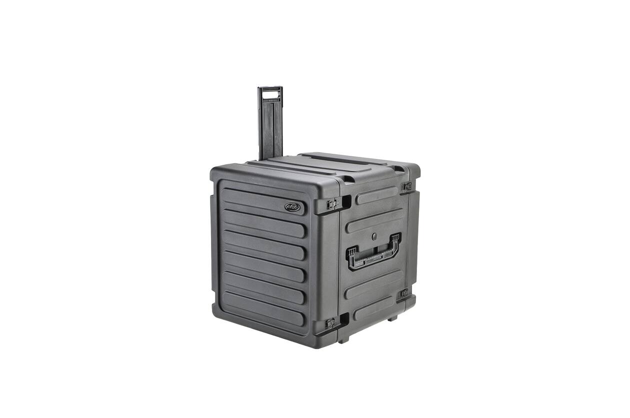 SKB - rSeries - 12U Rolling Shock Rack - Schwarz - 20-Zoll Tief - mit Rollen