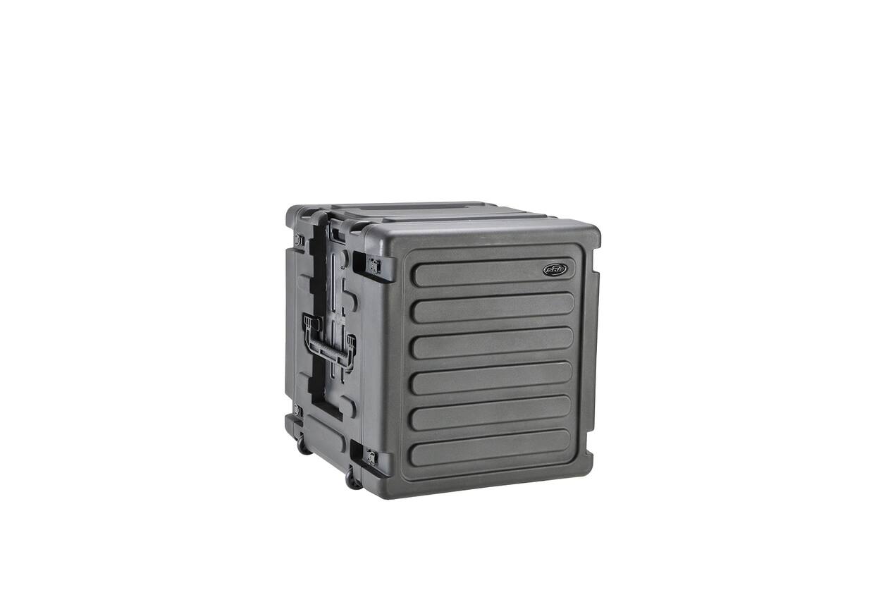 SKB - rSeries - 12U Rolling Shock Rack - Schwarz - 20-Zoll Tief - mit Rollen