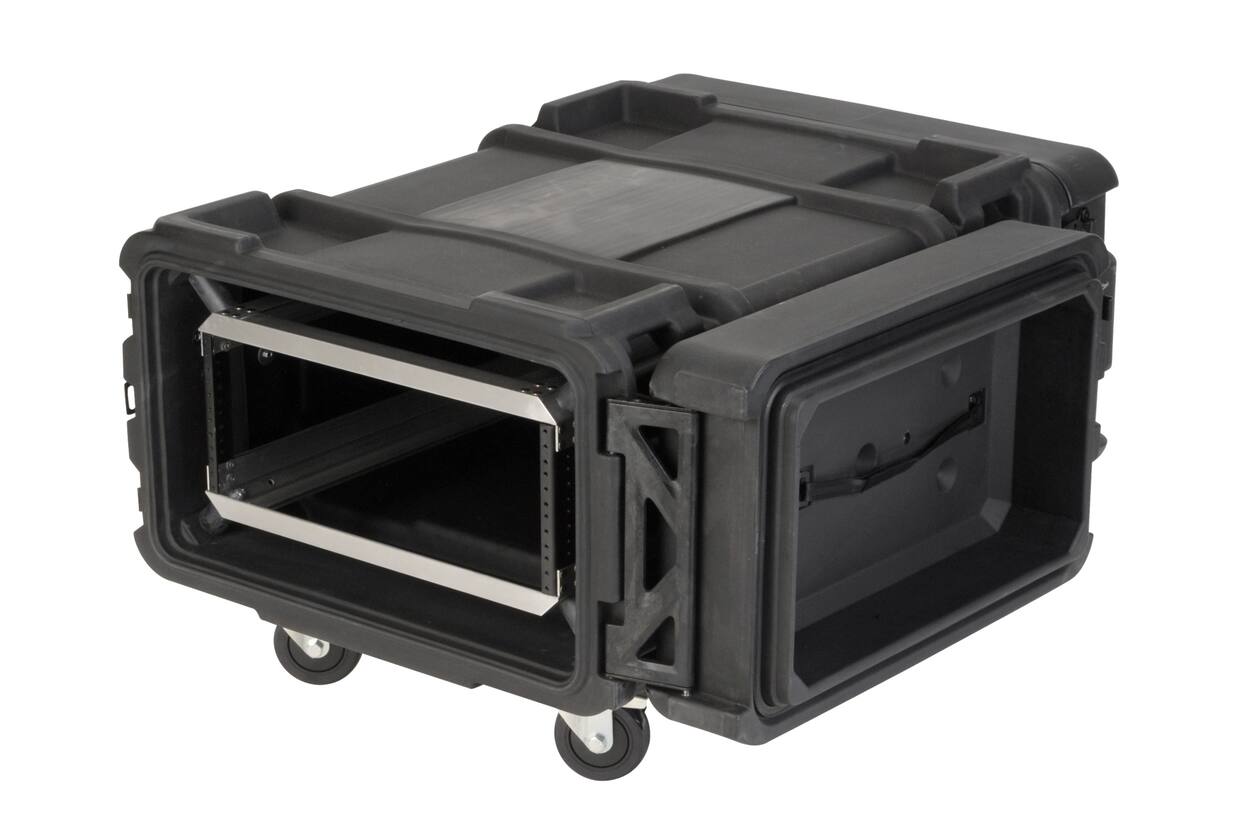 SKB - rSeries - 4U Shock Rack - Schwarz - 30-Zoll Tief - mit Rollen