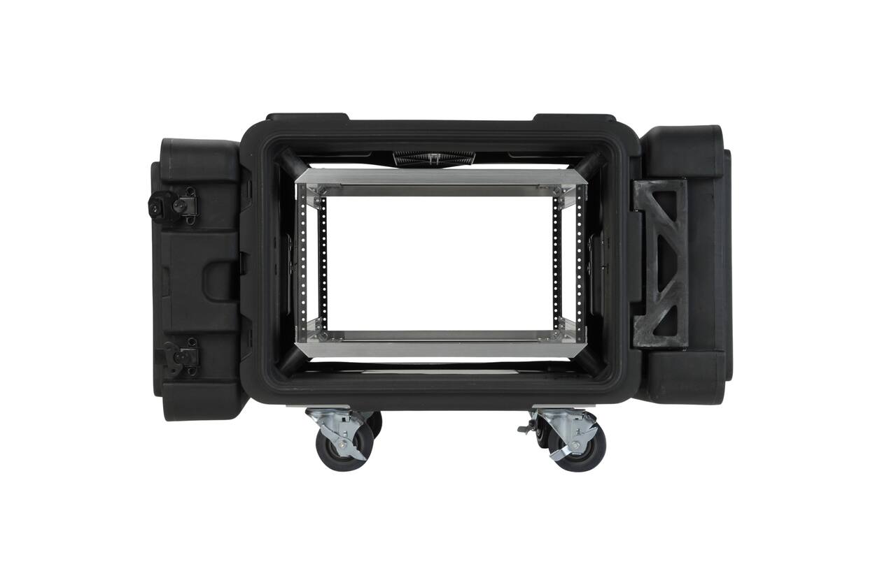 SKB - rSeries - 6U Shock Rack - Schwarz - 24-Zoll Tief - mit Rollen