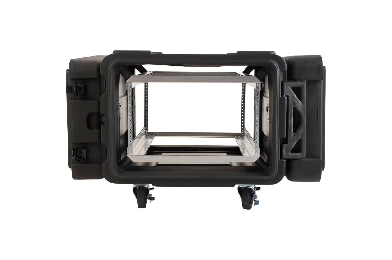 SKB - rSeries - 6U Shock Rack - Schwarz - 30-Zoll Tief - mit Rollen