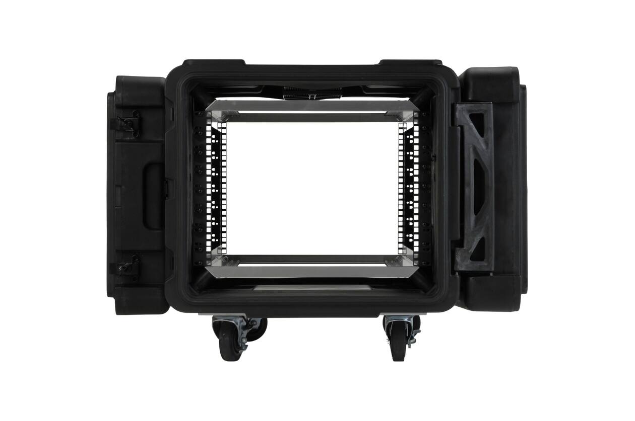 SKB - rSeries - 8U Shock Rack - Schwarz - 28-Zoll Tief - mit Rollen