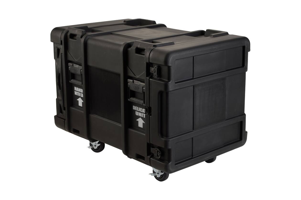 SKB - rSeries - 10U Shock Rack - Schwarz - 28-Zoll Tief - mit Rollen