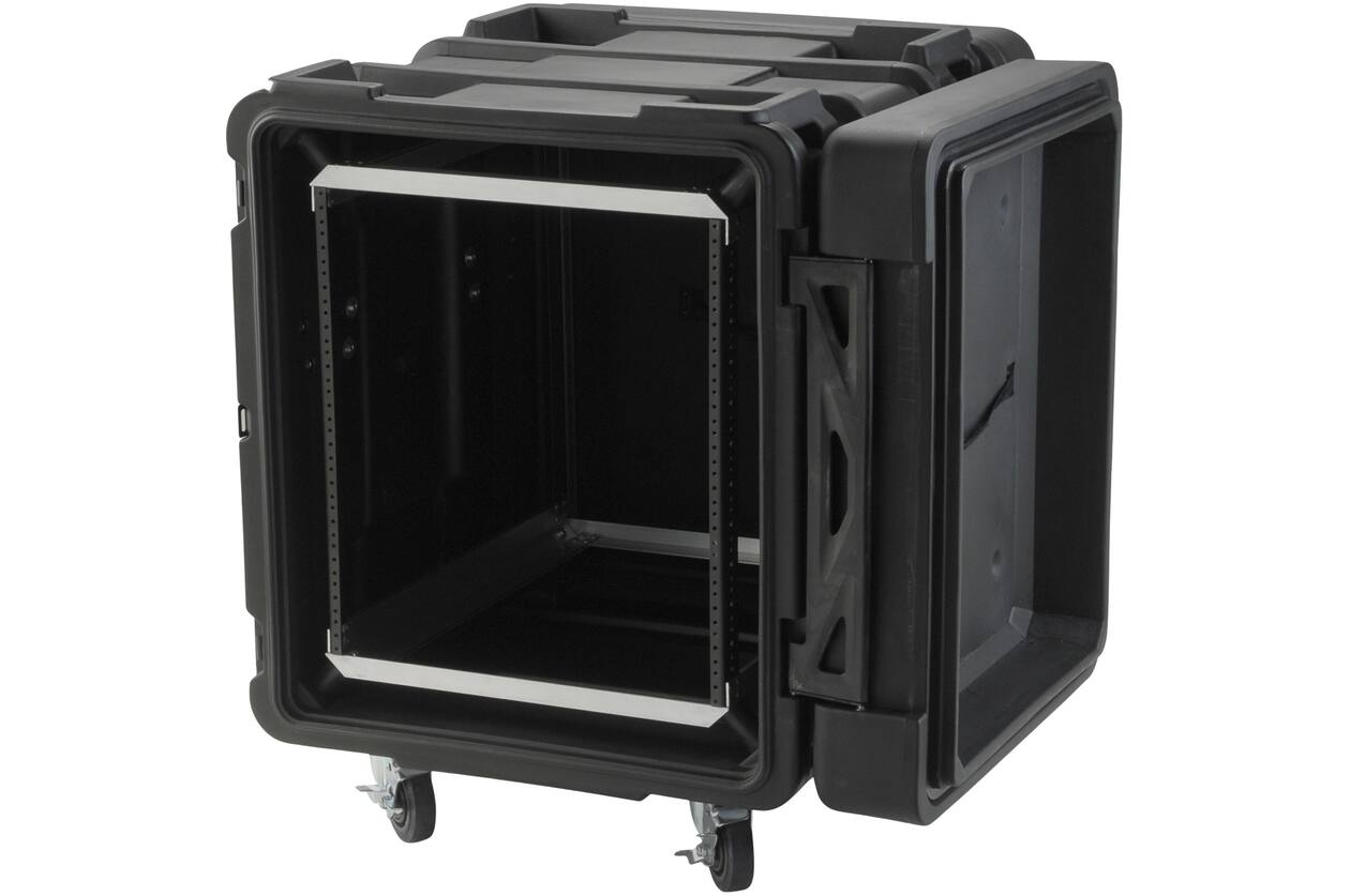 SKB - rSeries - 12U Shock Rack - Schwarz - 24-Zoll Tief - mit Rollen