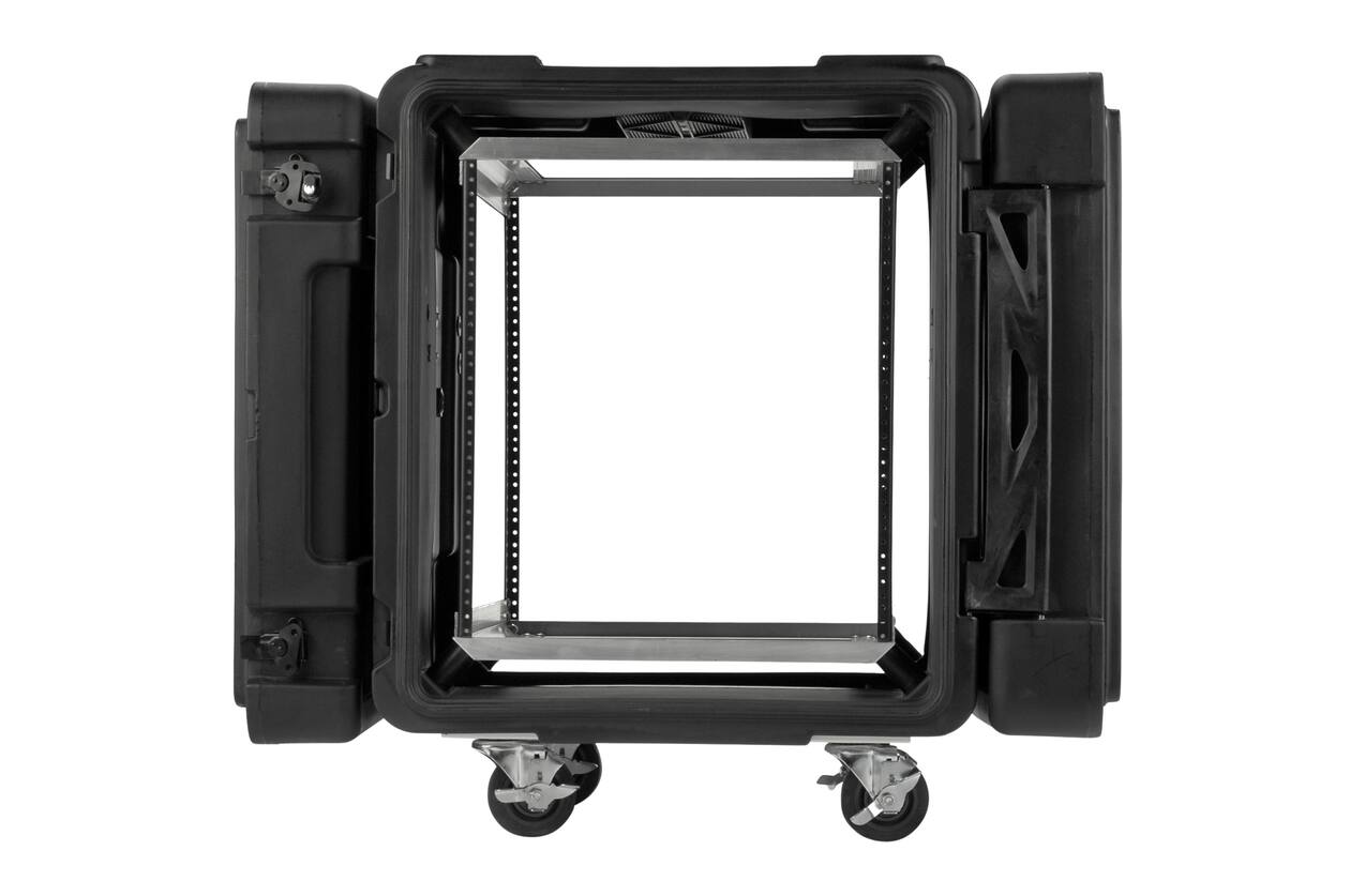 SKB - rSeries - 12U Shock Rack - Schwarz - 24-Zoll Tief - mit Rollen