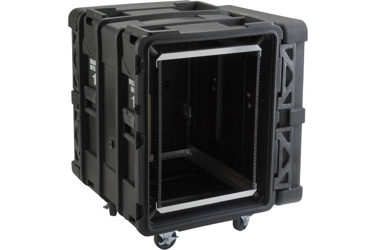SKB - rSeries - 14U Shock Rack - Schwarz - 24-Zoll Tief - mit Rollen