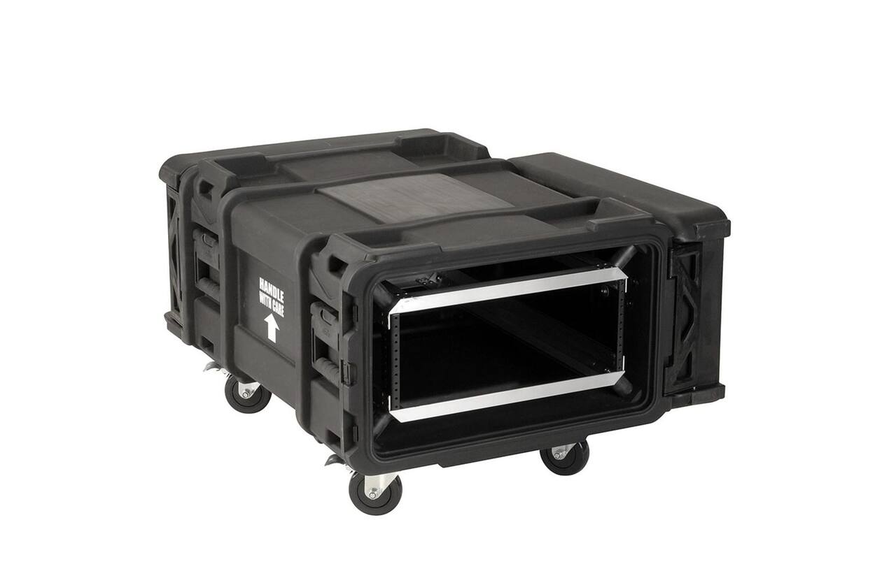 SKB - rSeries - 4U Shock Rack - Grün - 30-Zoll Tief - mit Rollen