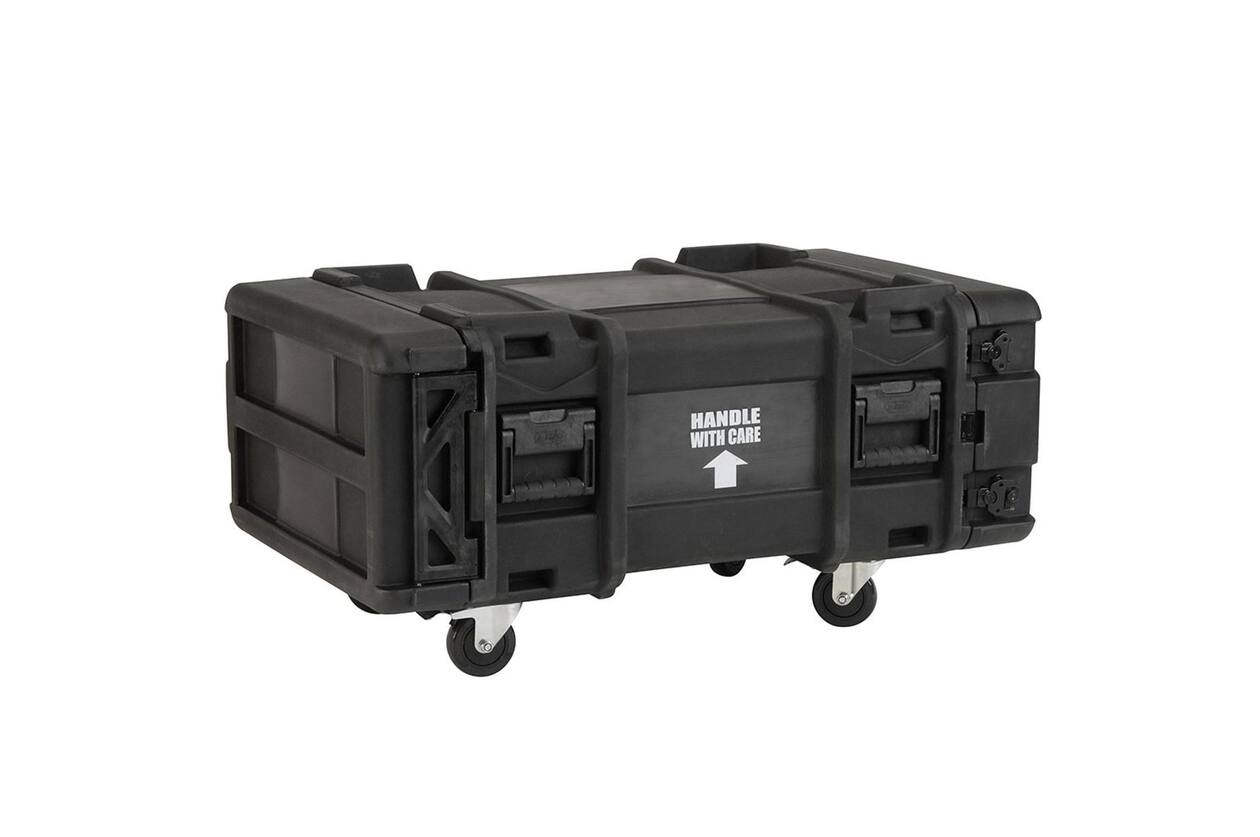 SKB - rSeries - 4U Shock Rack - Grün - 30-Zoll Tief - mit Rollen