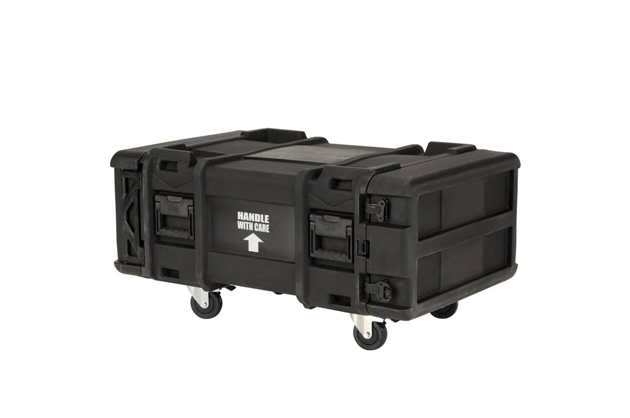 SKB - rSeries - 4U Shock Rack - Grün - 30-Zoll Tief - mit Rollen