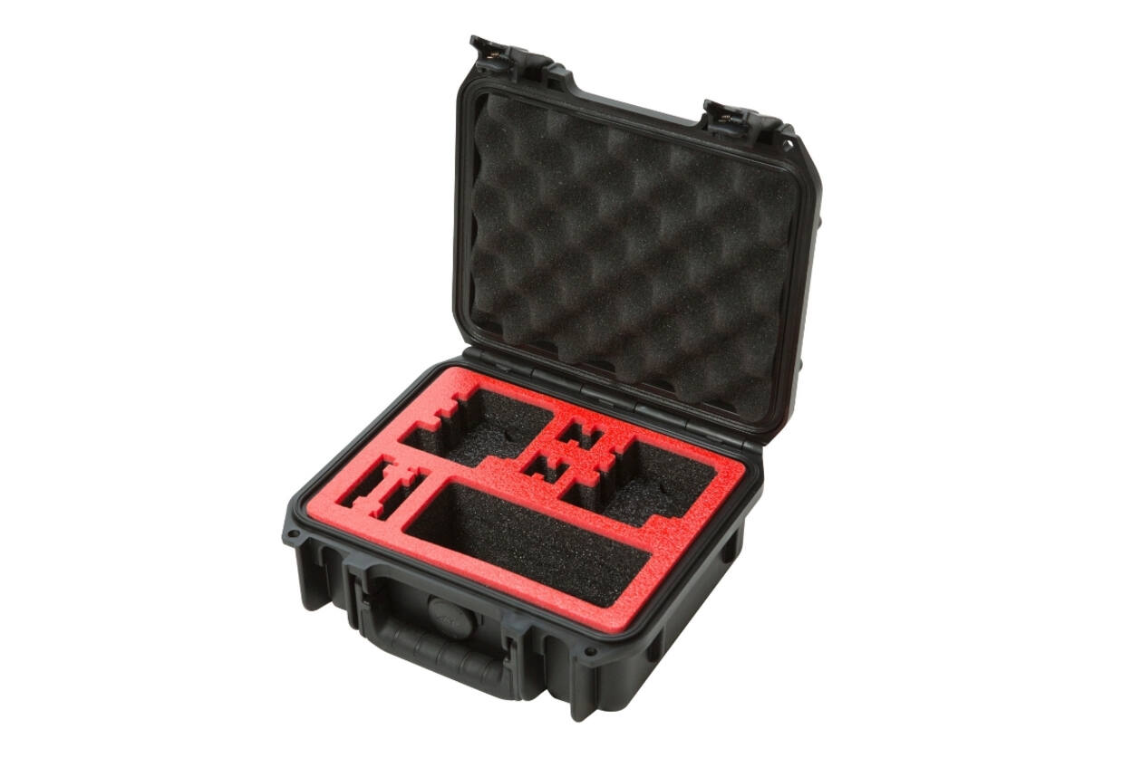 SKB – iSeries – Wasserdichter Koffer – Schwarz – Doppelte GoPro-Einlage