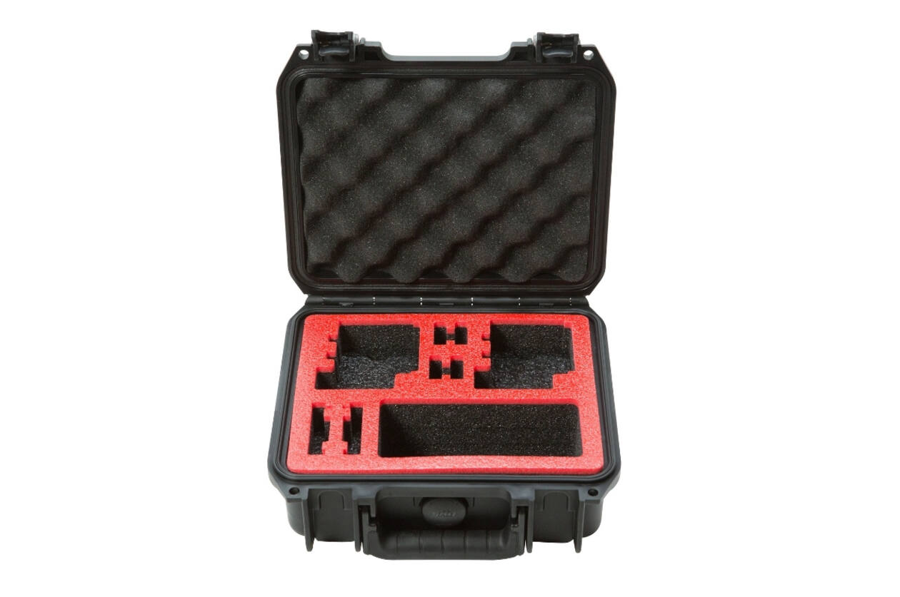 SKB – iSeries – Wasserdichter Koffer – Schwarz – Doppelte GoPro-Einlage