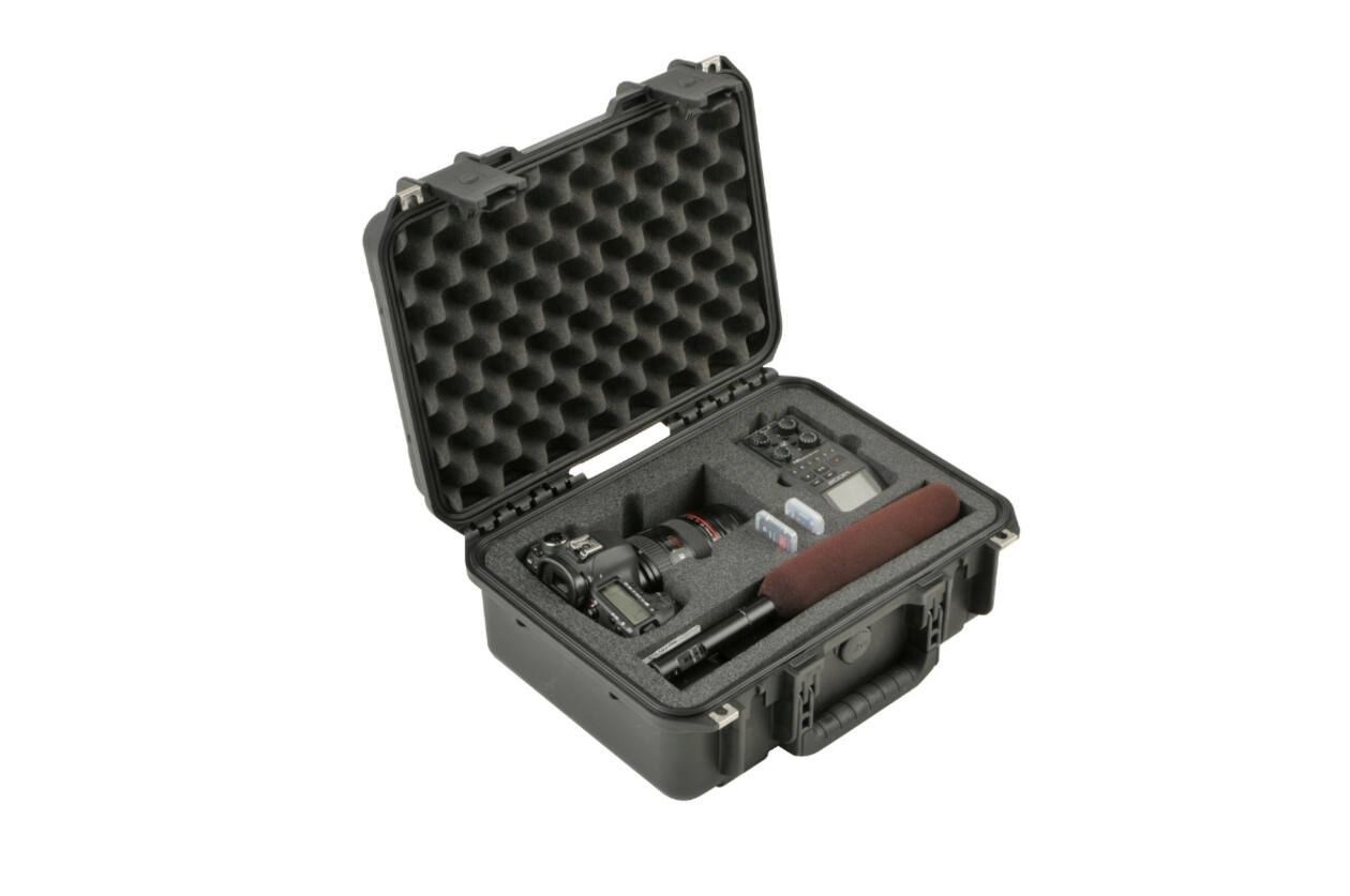 SKB – iSeries – Wasserdichter Koffer – Schwarz – Einlage für DSLR-Recorder-Kombination