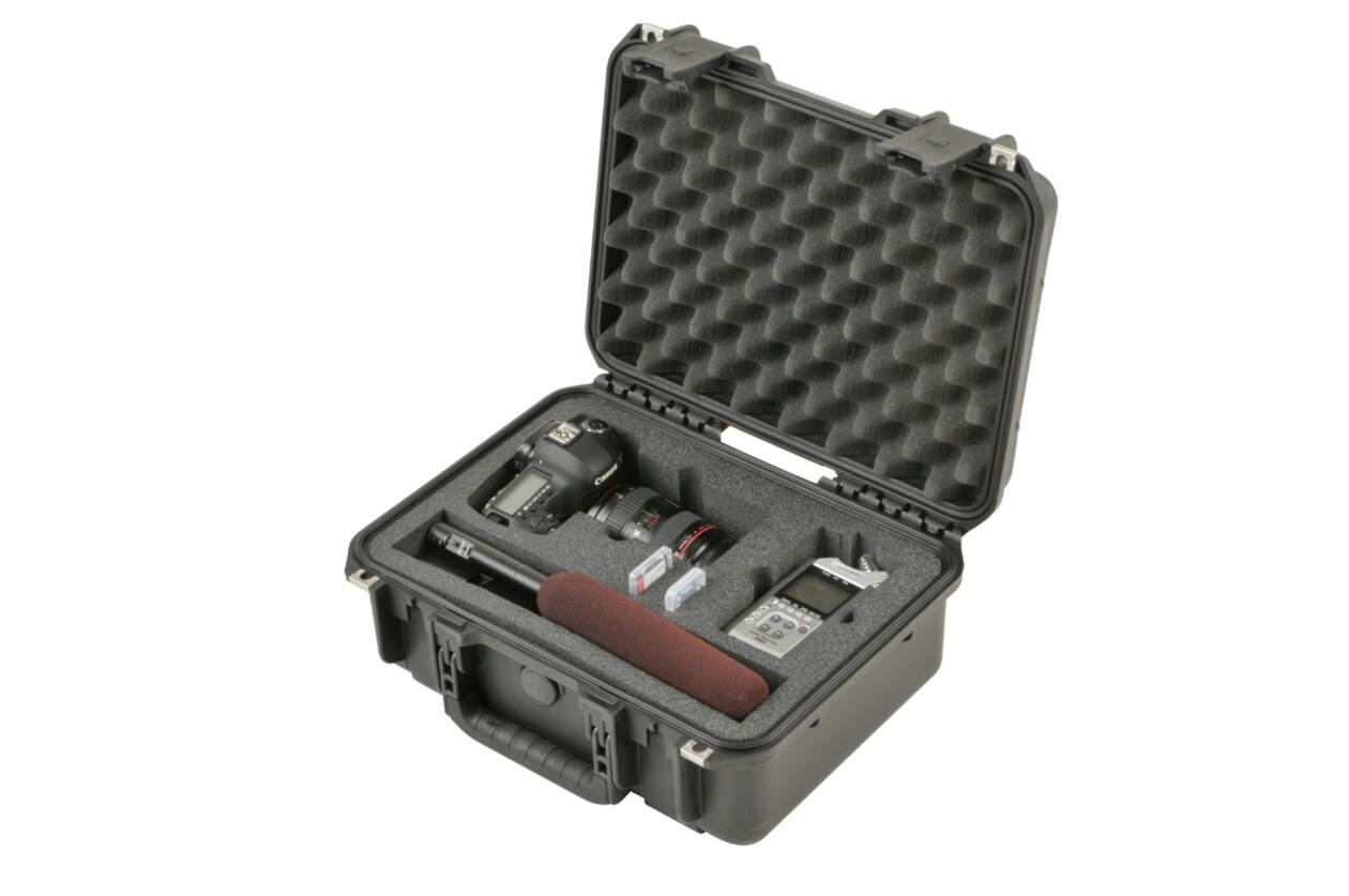 SKB – iSeries – Wasserdichter Koffer – Schwarz – Einlage für DSLR-Recorder-Kombination