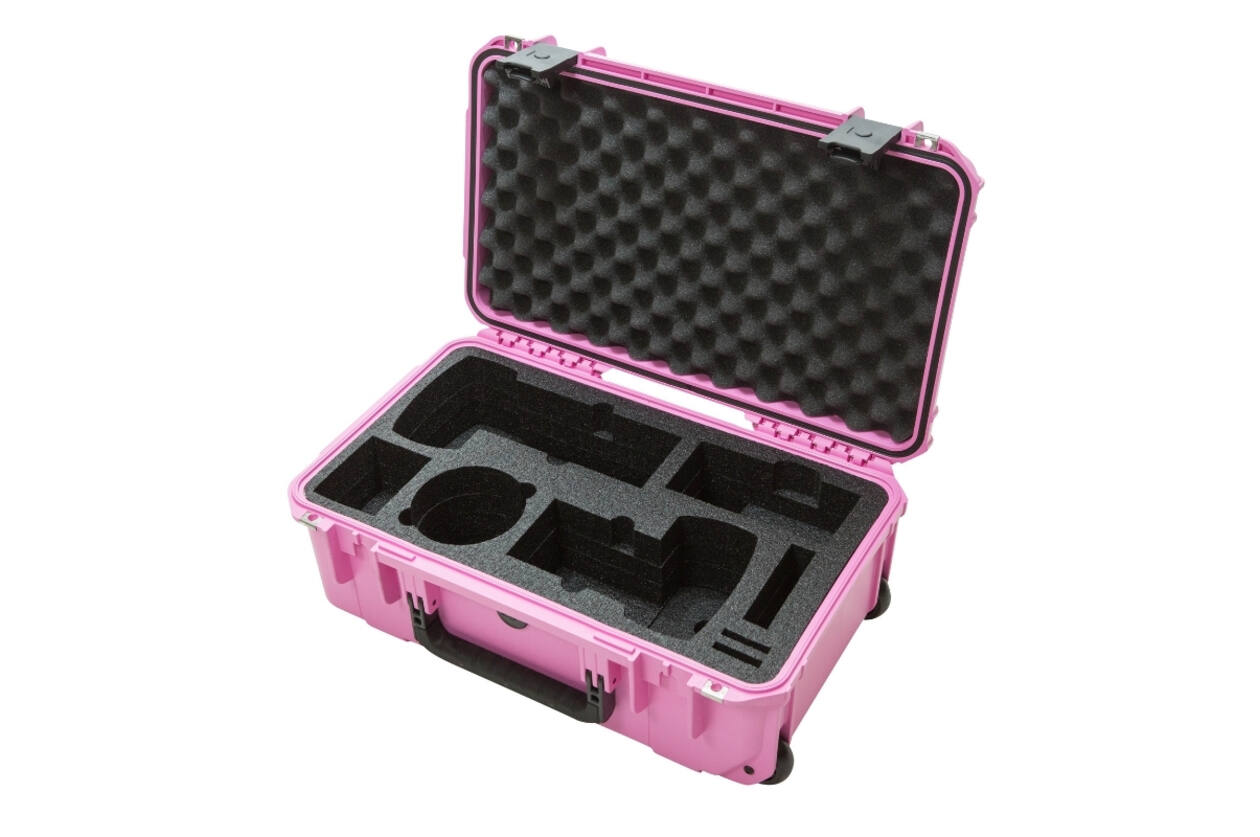 SKB – iSeries – Wasserdichter Koffer – Rosa – Einlage für zwei DSLRs und zwei Objektive