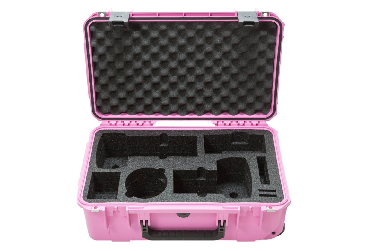 SKB – iSeries – Wasserdichter Koffer – Rosa – Einlage für zwei DSLRs und zwei Objektive