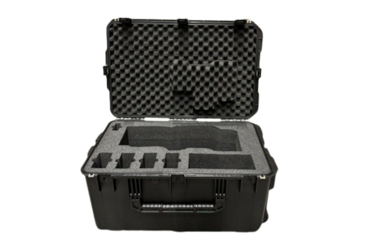 SKB – iSeries – Wasserdichter Koffer – Schwarz – mit Rollen – Panasonic HPX370-Einlage