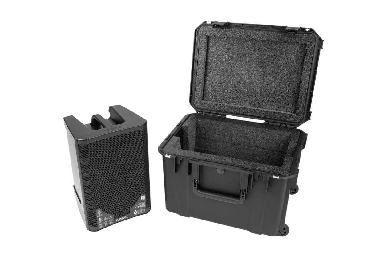 SKB - iSeries 2015-14 - Wasserdichter Koffer - Schwarz - QSC CB10 Lautsprecher Einlage