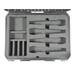 SKB - iSeries 1813-5 - Wasserdichter Koffer - Schwarz - Vier Drahtlose Mikrofone Einlage