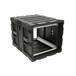 SKB - 3RS Serie - 9U Nicht-Herausnehmbares Shock Rack - Schwarz - 24-Zoll Tief