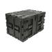 SKB - 3RS Serie - 9U Nicht-Herausnehmbares Shock Rack - Schwarz - 24-Zoll Tief
