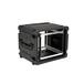 SKB - rSeries - 8U Rolling Shock Rack - Schwarz - 20-Zoll Tief - mit Rollen