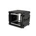 SKB - rSeries - 8U Rolling Shock Rack - Schwarz - 20-Zoll Tief - mit Rollen