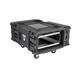SKB - rSeries - 4U Shock Rack - Schwarz - 28-Zoll Tief - mit Rollen