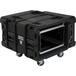 SKB - rSeries - 6U Shock Rack - Schwarz - 24-Zoll Tief - mit Rollen