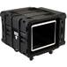 SKB - rSeries - 8U Shock Rack - Schwarz - 24-Zoll Tief - mit Rollen
