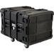 SKB - rSeries - 8U Shock Rack - Schwarz - 24-Zoll Tief - mit Rollen