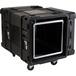 SKB - rSeries - 10U Shock Rack - Schwarz - 30-Zoll Tief - mit Rollen